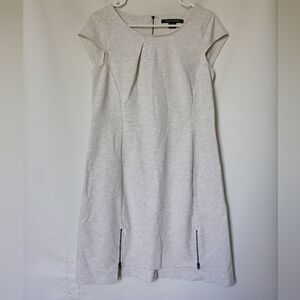 French Connection Womens Dress Zipper Accents Size 10 Color Gray White